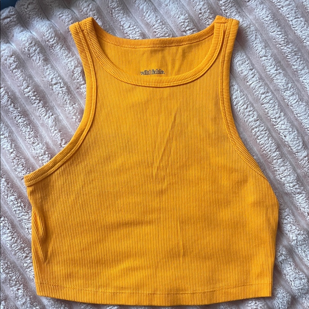 Women's Mustard Ribbed Tank Top
